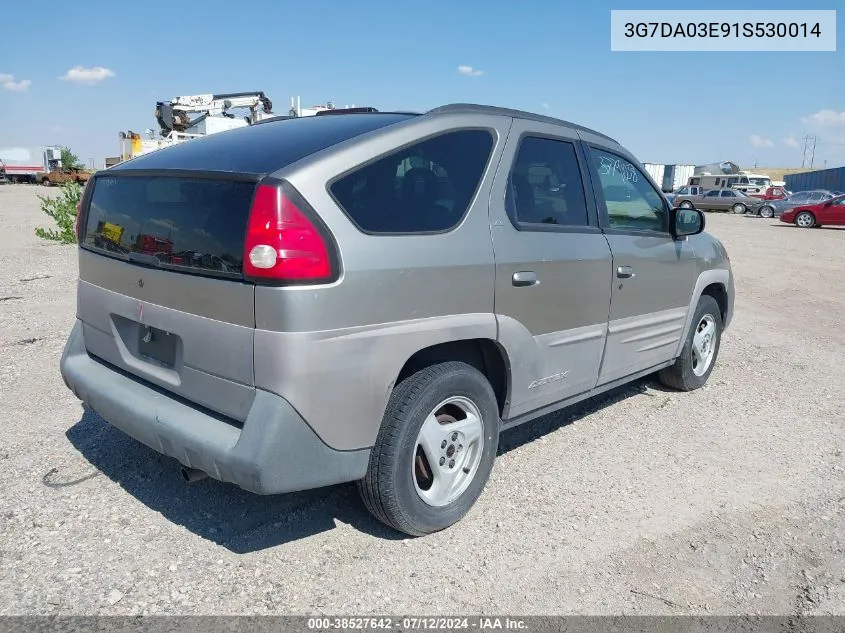 2001 Pontiac Aztek Gt VIN: 3G7DA03E91S530014 Lot: 38527642