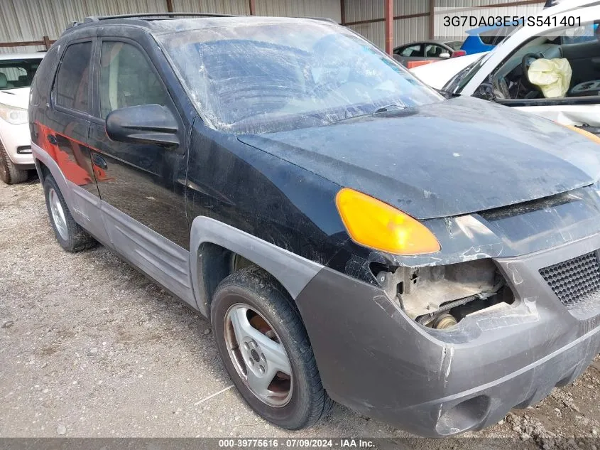 3G7DA03E51S541401 2001 Pontiac Aztek Gt