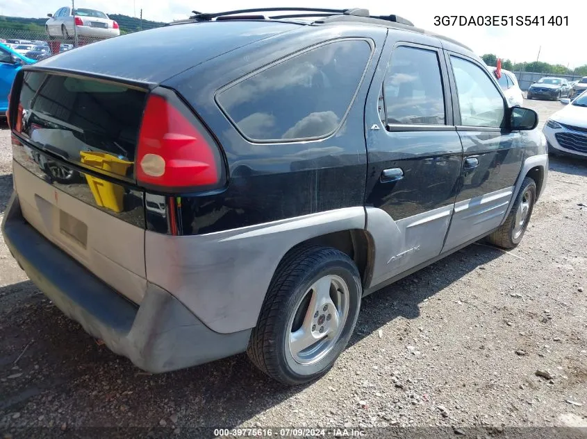 2001 Pontiac Aztek Gt VIN: 3G7DA03E51S541401 Lot: 39775616