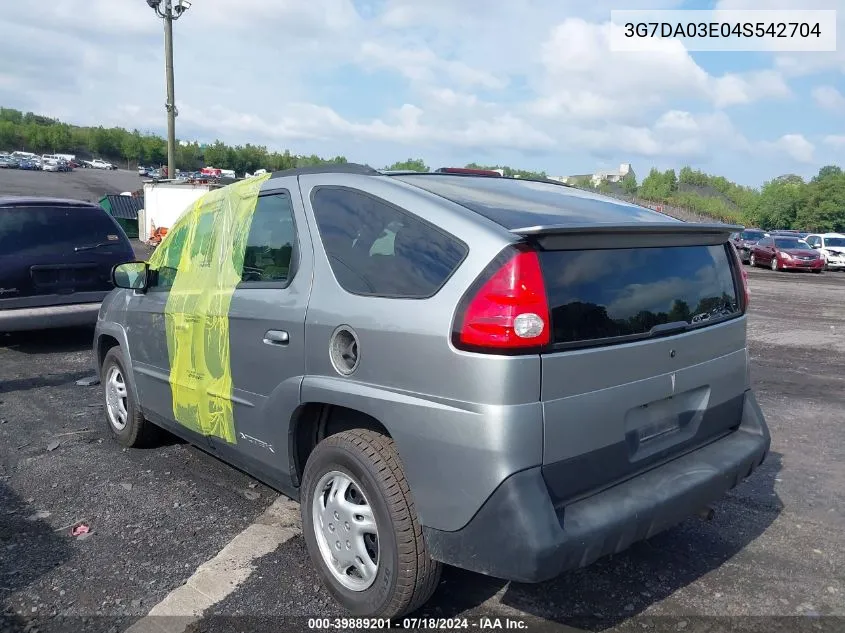 3G7DA03E04S542704 2004 Pontiac Aztek