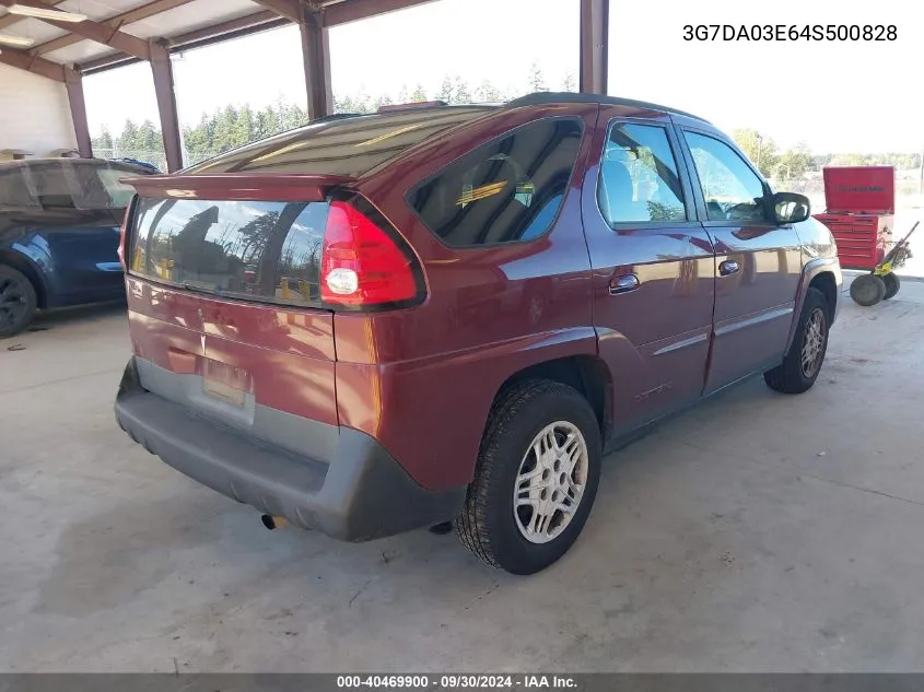 2004 Pontiac Aztek VIN: 3G7DA03E64S500828 Lot: 40469900