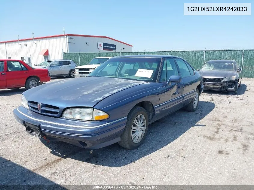 1994 Pontiac Bonneville Se VIN: 1G2HX52LXR4242033 Lot: 40316473