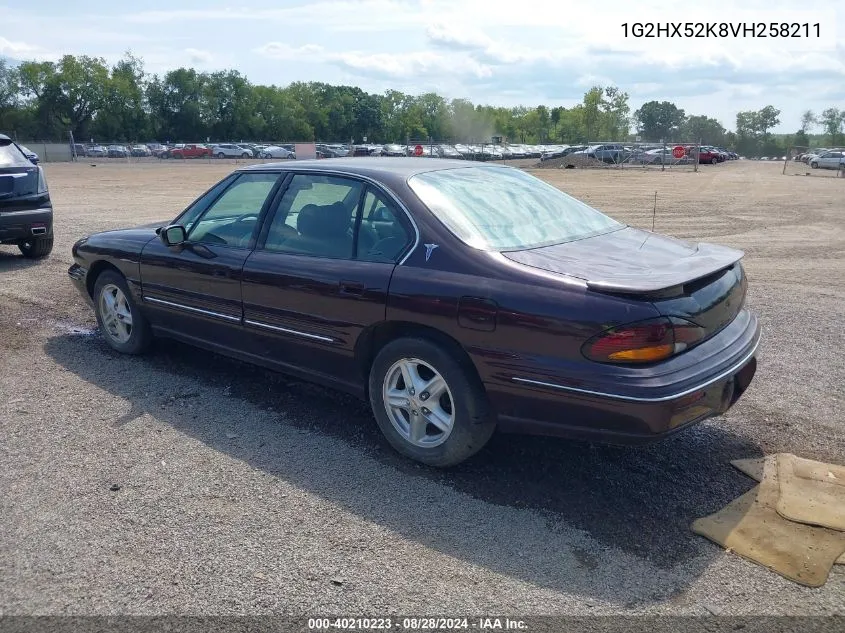 1997 Pontiac Bonneville Se VIN: 1G2HX52K8VH258211 Lot: 40210223