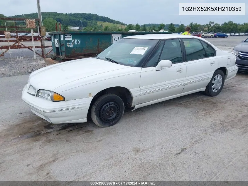 1999 Pontiac Bonneville Se VIN: 1G2HX52K5XH210359 Lot: 39889978