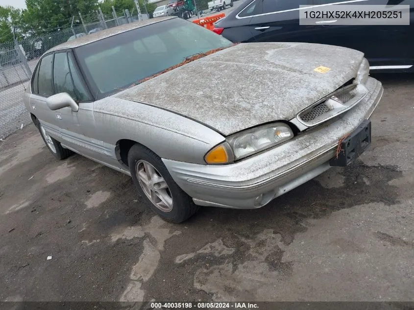 1999 Pontiac Bonneville Se VIN: 1G2HX52K4XH205251 Lot: 40035198