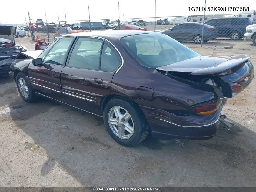 1G2HX52K9XH207688 1999 Pontiac Bonneville Se