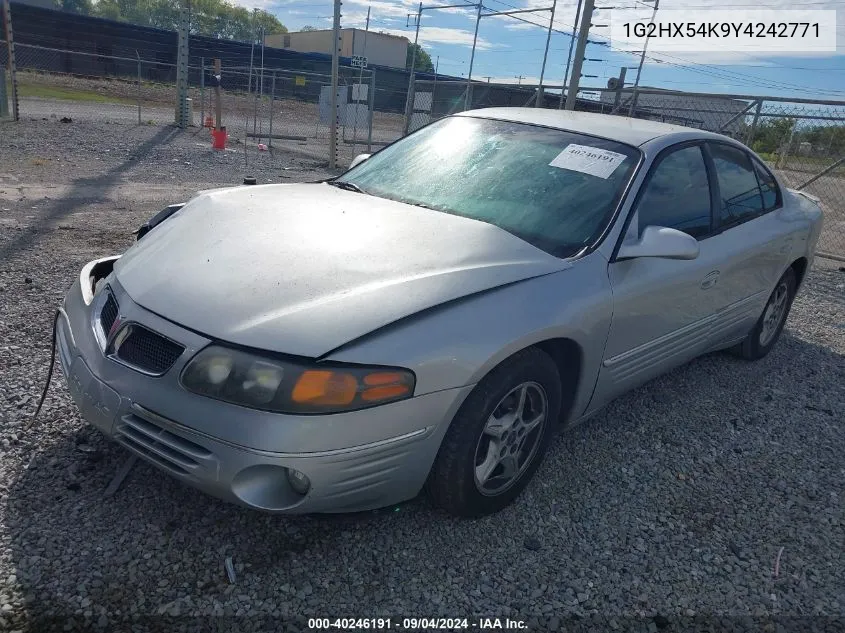 2000 Pontiac Bonneville Se VIN: 1G2HX54K9Y4242771 Lot: 40246191