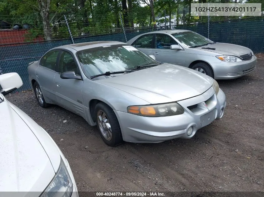 1G2HZ5413Y4201117 2000 Pontiac Bonneville Ssei