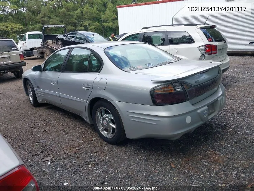 1G2HZ5413Y4201117 2000 Pontiac Bonneville Ssei