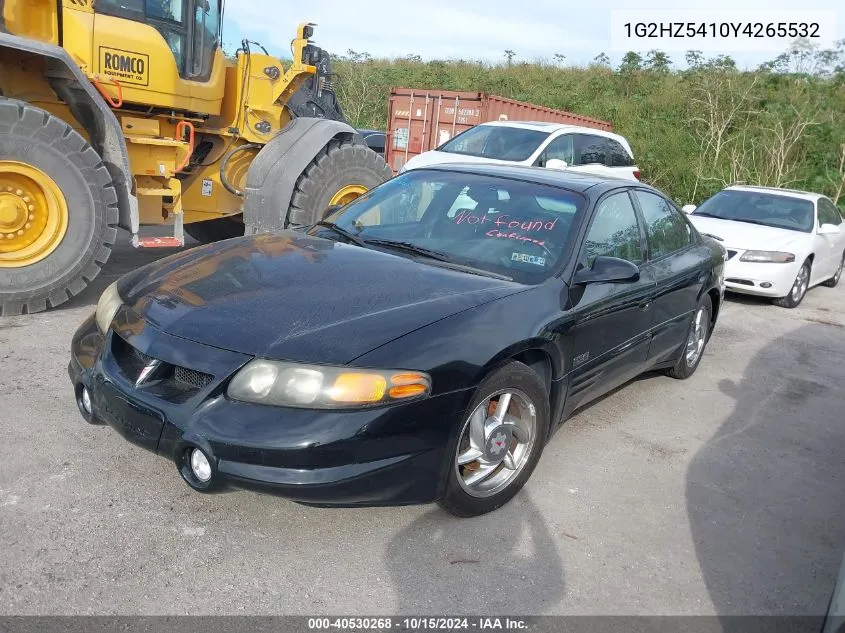 2000 Pontiac Bonneville Ssei VIN: 1G2HZ5410Y4265532 Lot: 40530268