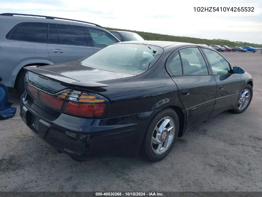 2000 Pontiac Bonneville Ssei VIN: 1G2HZ5410Y4265532 Lot: 40530268