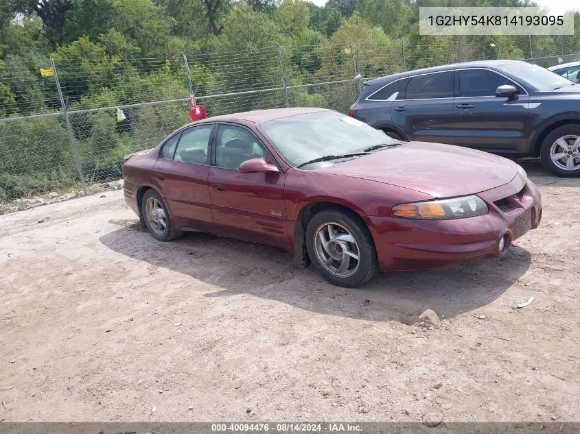 1G2HY54K814193095 2001 Pontiac Bonneville Sle