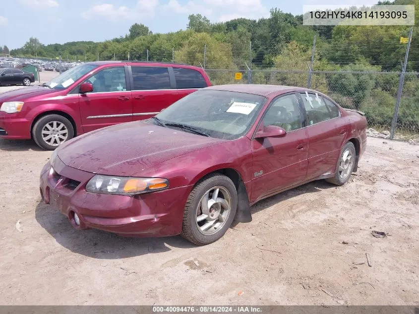 1G2HY54K814193095 2001 Pontiac Bonneville Sle