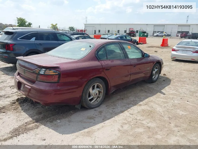 1G2HY54K814193095 2001 Pontiac Bonneville Sle