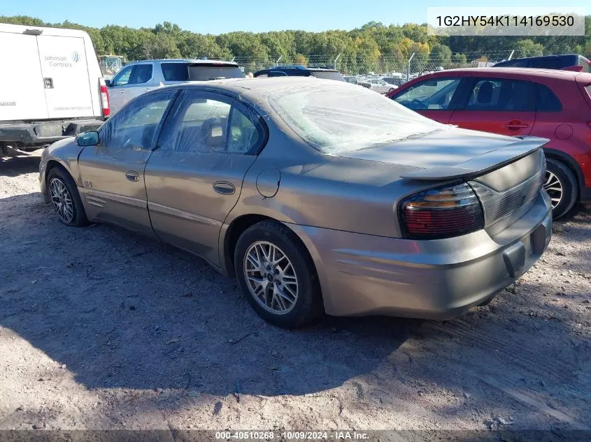 2001 Pontiac Bonneville Sle VIN: 1G2HY54K114169530 Lot: 40510268