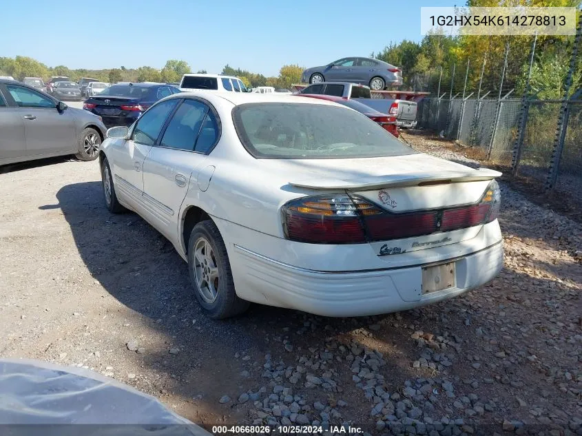 2001 Pontiac Bonneville Se VIN: 1G2HX54K614278813 Lot: 40668026