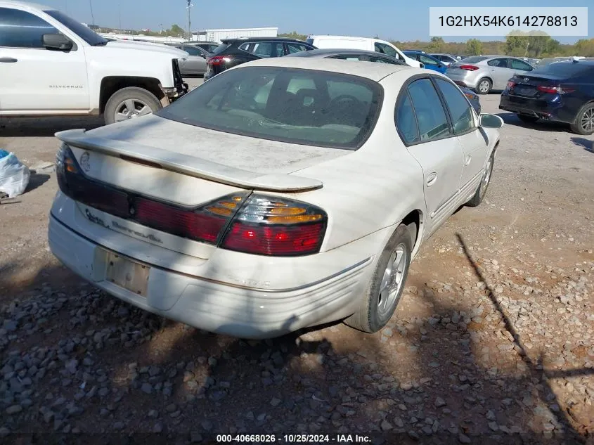 2001 Pontiac Bonneville Se VIN: 1G2HX54K614278813 Lot: 40668026