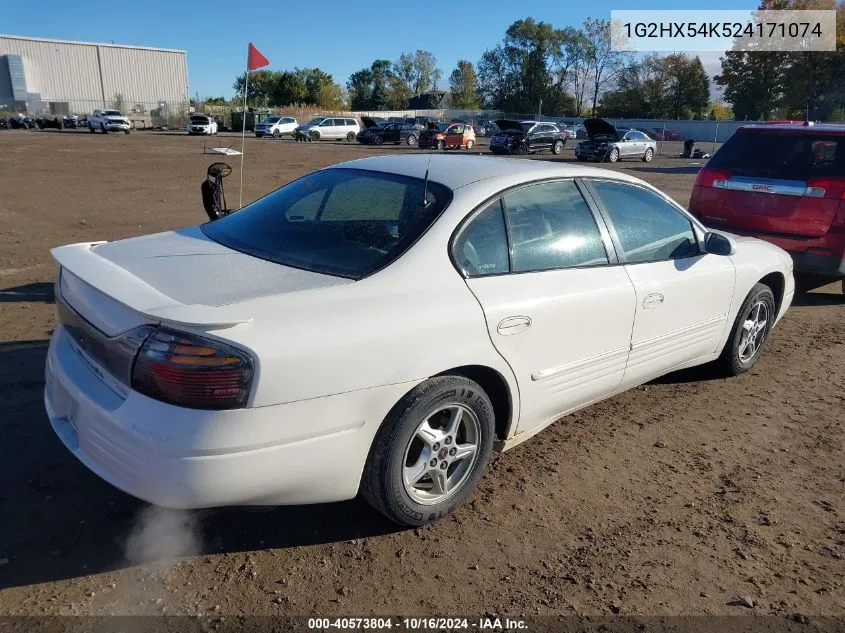 2002 Pontiac Bonneville Se VIN: 1G2HX54K524171074 Lot: 40573804