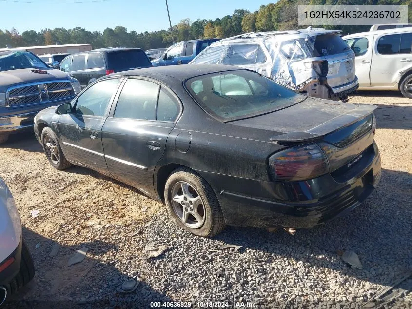 2002 Pontiac Bonneville Se VIN: 1G2HX54K524236702 Lot: 40636829