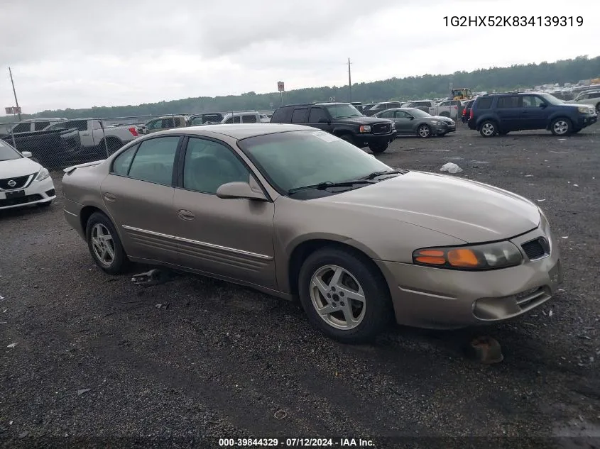 2003 Pontiac Bonneville Se VIN: 1G2HX52K834139319 Lot: 39844329