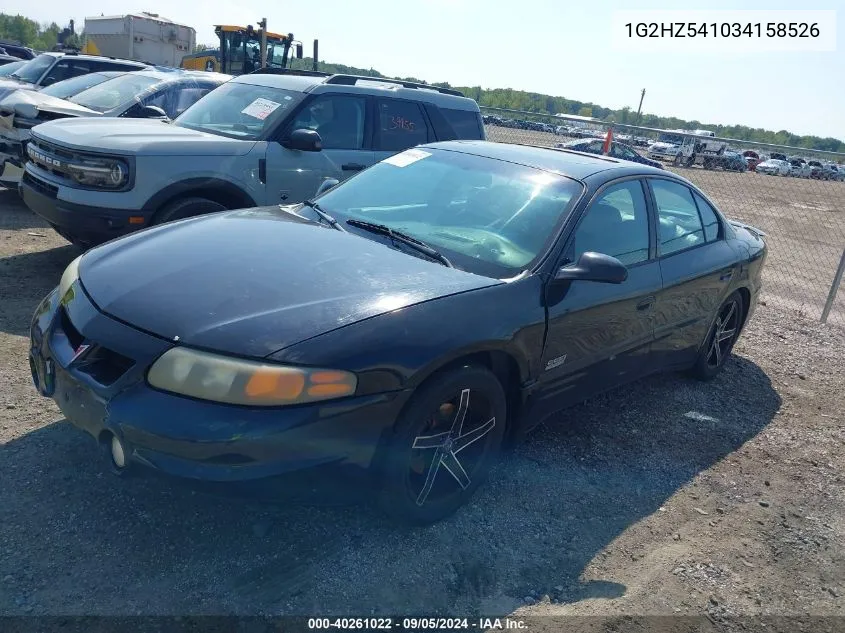 2003 Pontiac Bonneville Ssei VIN: 1G2HZ541034158526 Lot: 40261022