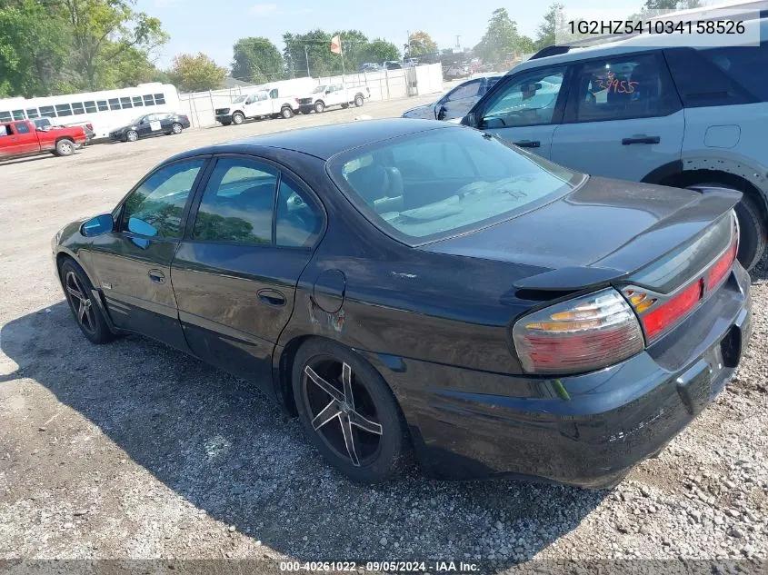 2003 Pontiac Bonneville Ssei VIN: 1G2HZ541034158526 Lot: 40261022