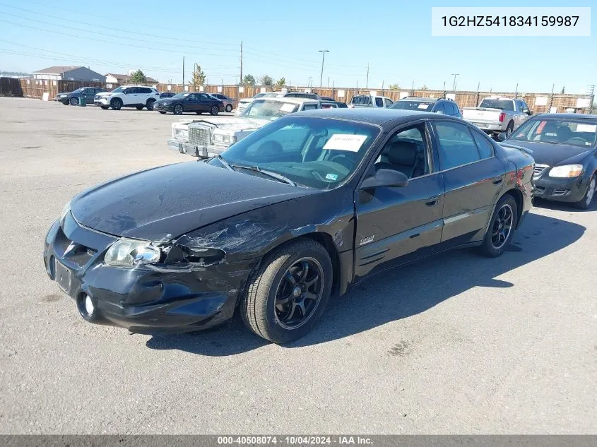 2003 Pontiac Bonneville Ssei VIN: 1G2HZ541834159987 Lot: 40508074