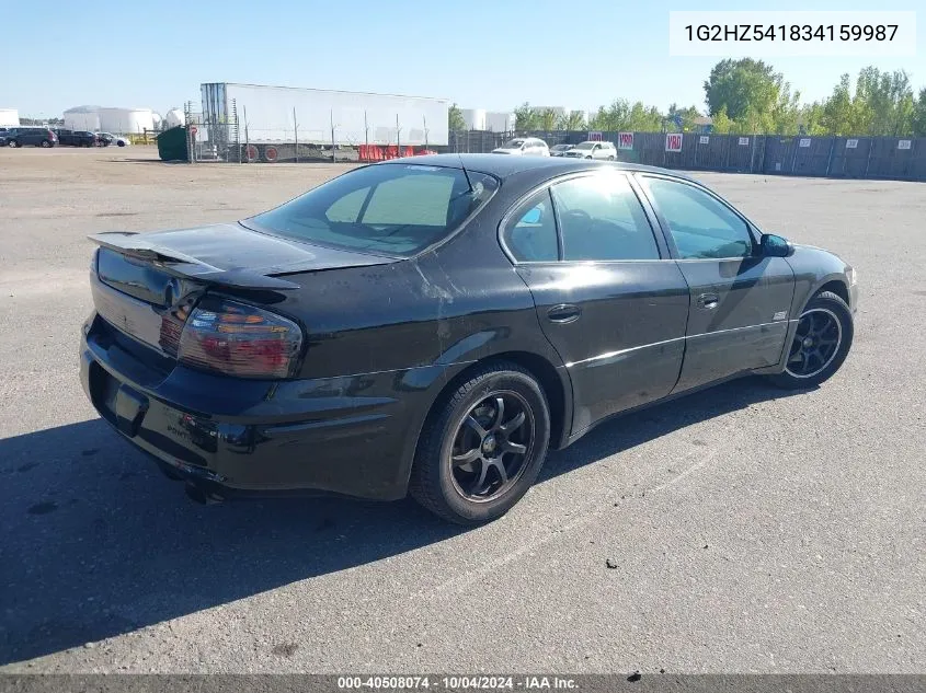 2003 Pontiac Bonneville Ssei VIN: 1G2HZ541834159987 Lot: 40508074