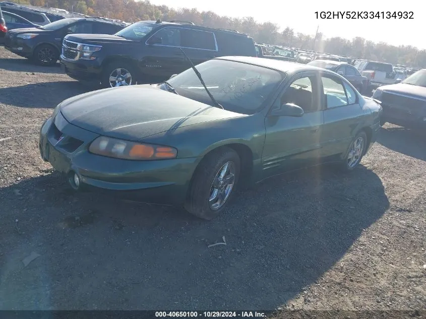 2003 Pontiac Bonneville Sle VIN: 1G2HY52K334134932 Lot: 40650100