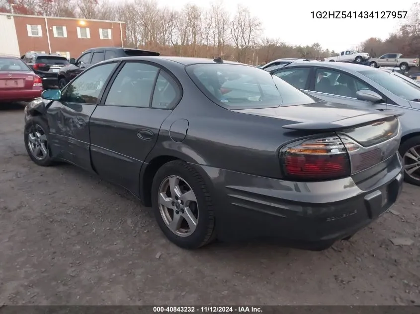 2003 Pontiac Bonneville Ssei VIN: 1G2HZ541434127957 Lot: 40843232