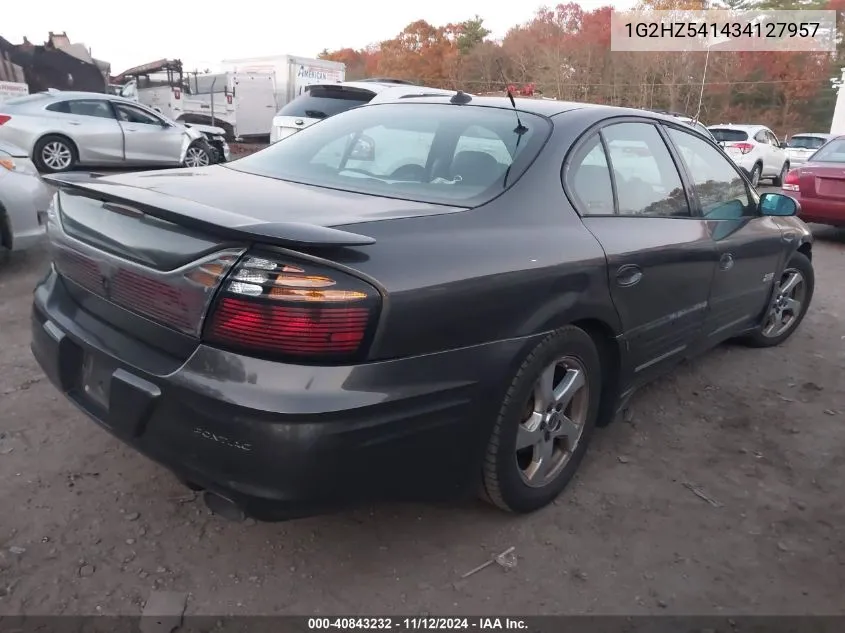 2003 Pontiac Bonneville Ssei VIN: 1G2HZ541434127957 Lot: 40843232