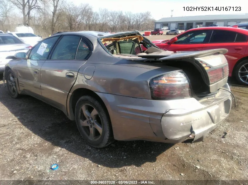 2004 Pontiac Bonneville Sle VIN: 1G2HY52K14U167123 Lot: 36037328