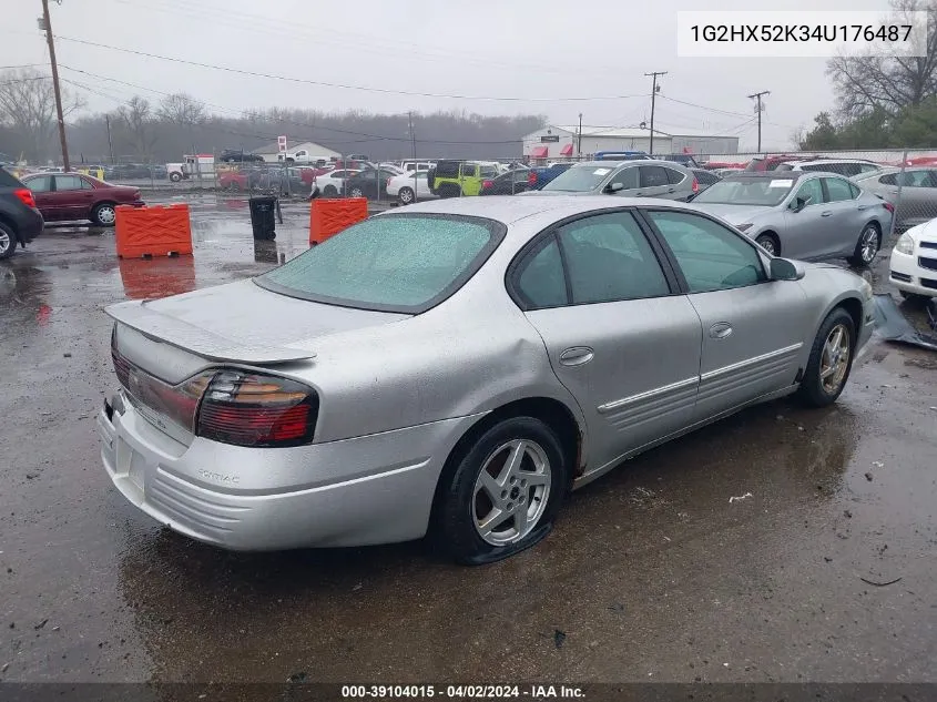 2004 Pontiac Bonneville Se VIN: 1G2HX52K34U176487 Lot: 39104015