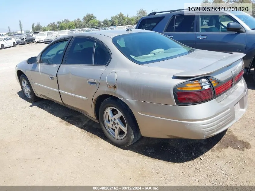 2004 Pontiac Bonneville Se VIN: 1G2HX52K44U201820 Lot: 40282162