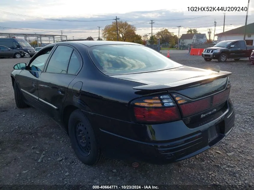 2004 Pontiac Bonneville Se VIN: 1G2HX52K44U209240 Lot: 40664771