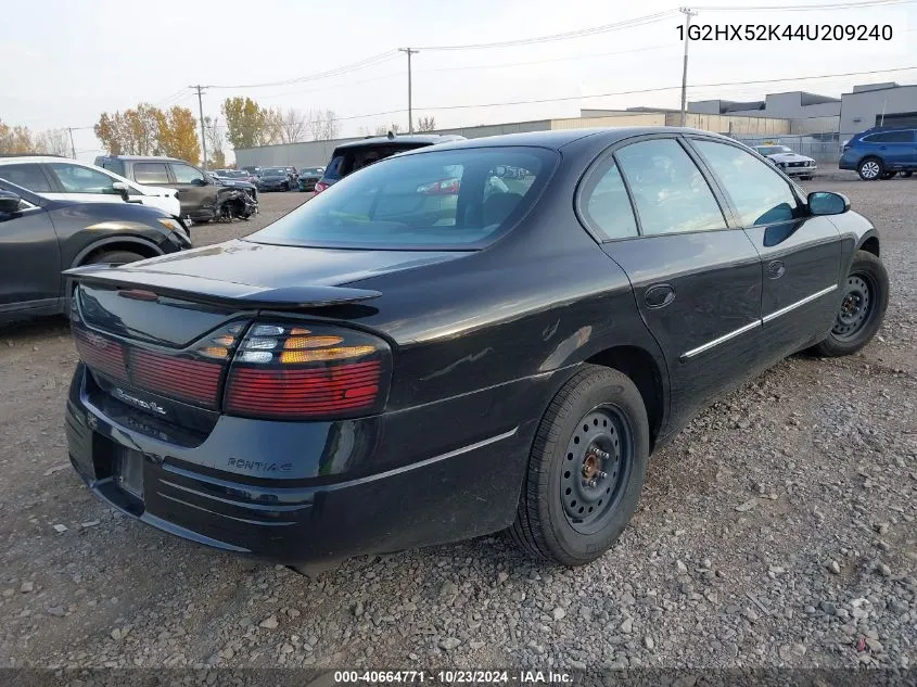 2004 Pontiac Bonneville Se VIN: 1G2HX52K44U209240 Lot: 40664771