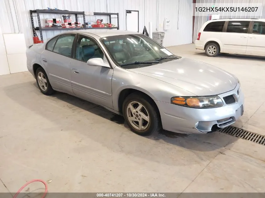 2005 Pontiac Bonneville Se VIN: 1G2HX54KX5U146207 Lot: 40741207