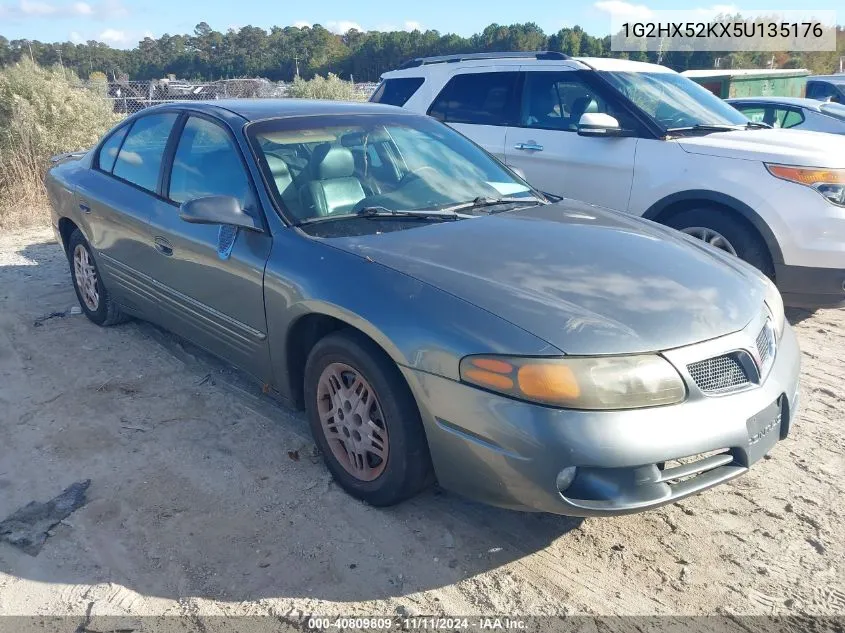 2005 Pontiac Bonneville Se VIN: 1G2HX52KX5U135176 Lot: 40809809