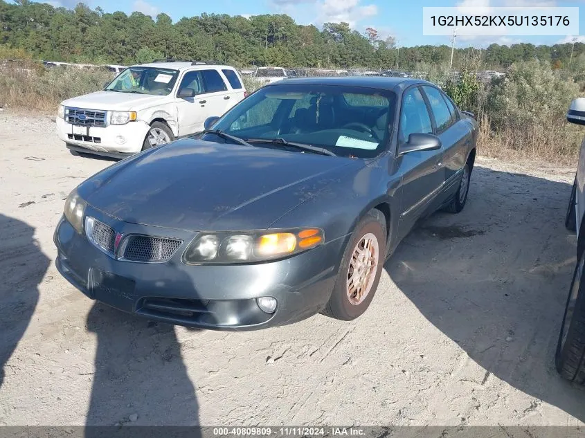 2005 Pontiac Bonneville Se VIN: 1G2HX52KX5U135176 Lot: 40809809