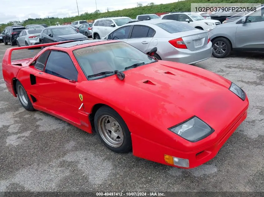 1985 Pontiac Fiero Gt VIN: 1G2PG3790FP220548 Lot: 40497412