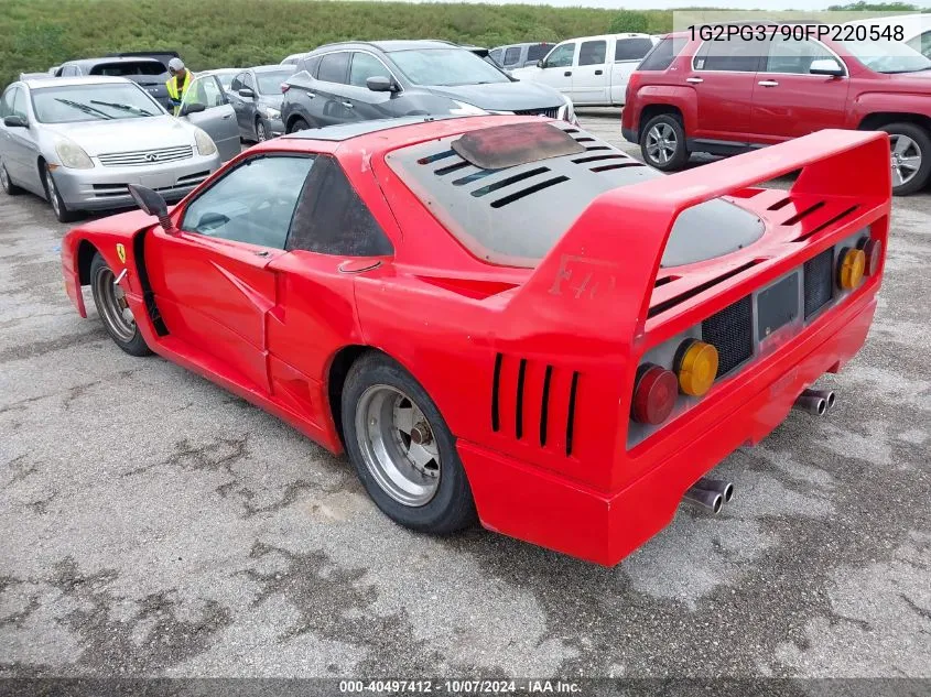 1985 Pontiac Fiero Gt VIN: 1G2PG3790FP220548 Lot: 40497412