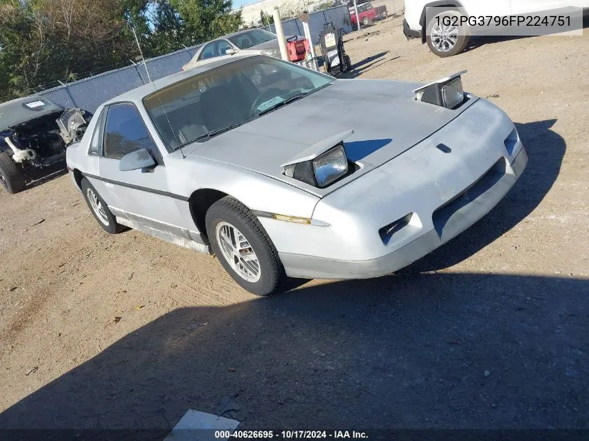 1985 Pontiac Fiero Gt VIN: 1G2PG3796FP224751 Lot: 40626695