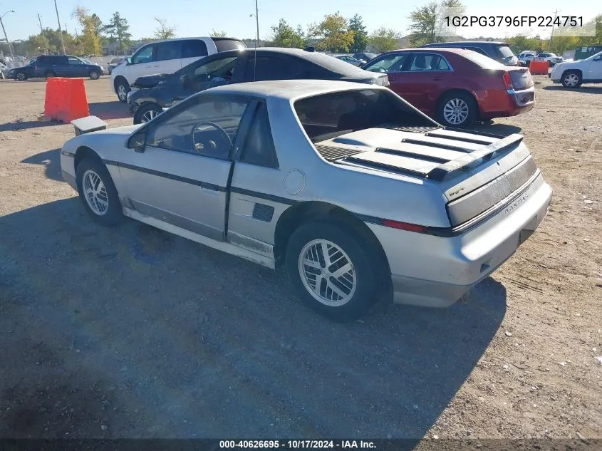 1985 Pontiac Fiero Gt VIN: 1G2PG3796FP224751 Lot: 40626695