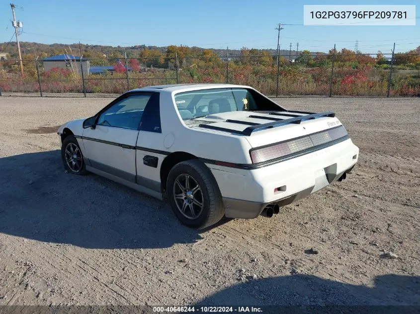 1985 Pontiac Fiero Gt VIN: 1G2PG3796FP209781 Lot: 40646244