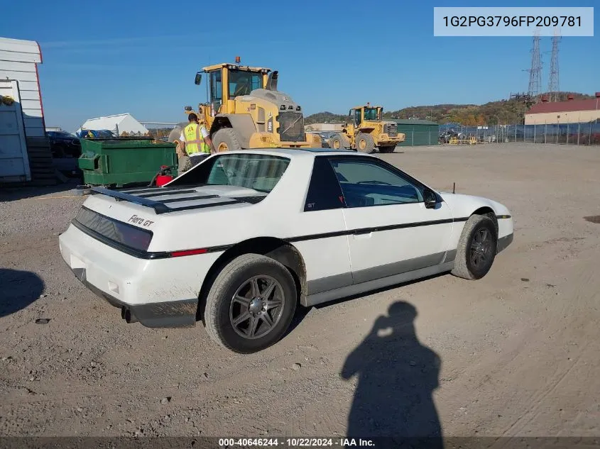 1985 Pontiac Fiero Gt VIN: 1G2PG3796FP209781 Lot: 40646244