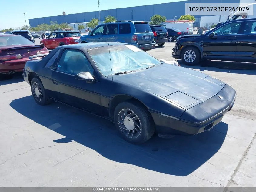 1986 Pontiac Fiero VIN: 1G2PE37R3GP264079 Lot: 40141714