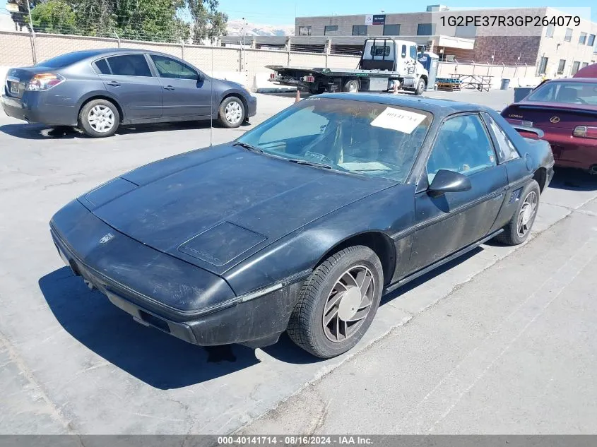 1986 Pontiac Fiero VIN: 1G2PE37R3GP264079 Lot: 40141714