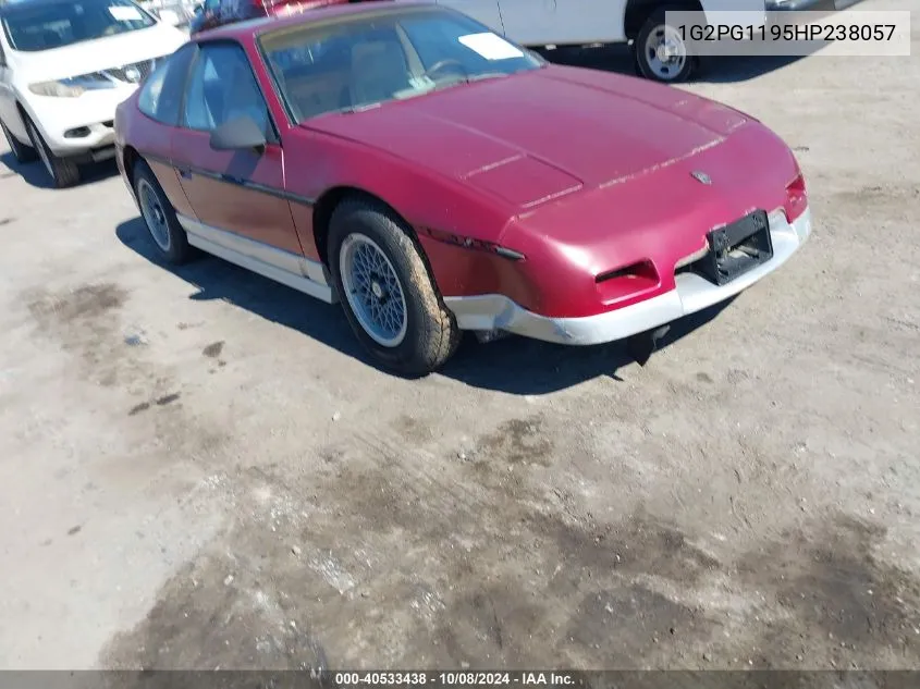 1987 Pontiac Fiero Gt VIN: 1G2PG1195HP238057 Lot: 40533438