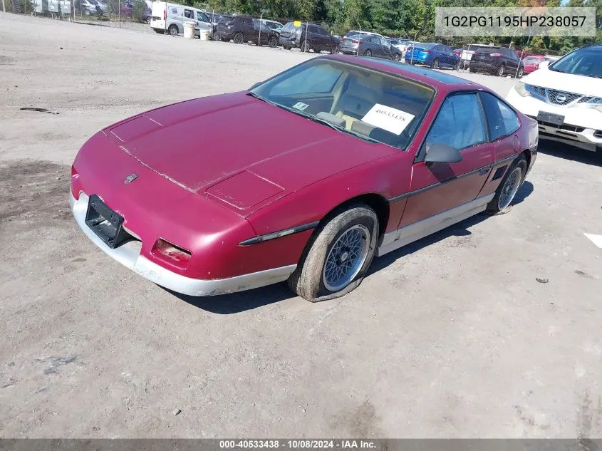 1987 Pontiac Fiero Gt VIN: 1G2PG1195HP238057 Lot: 40533438