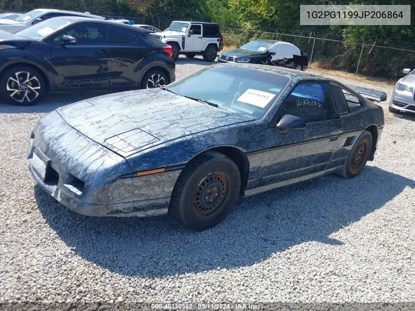 1988 Pontiac Fiero Gt VIN: 1G2PG1199JP206864 Lot: 40330382